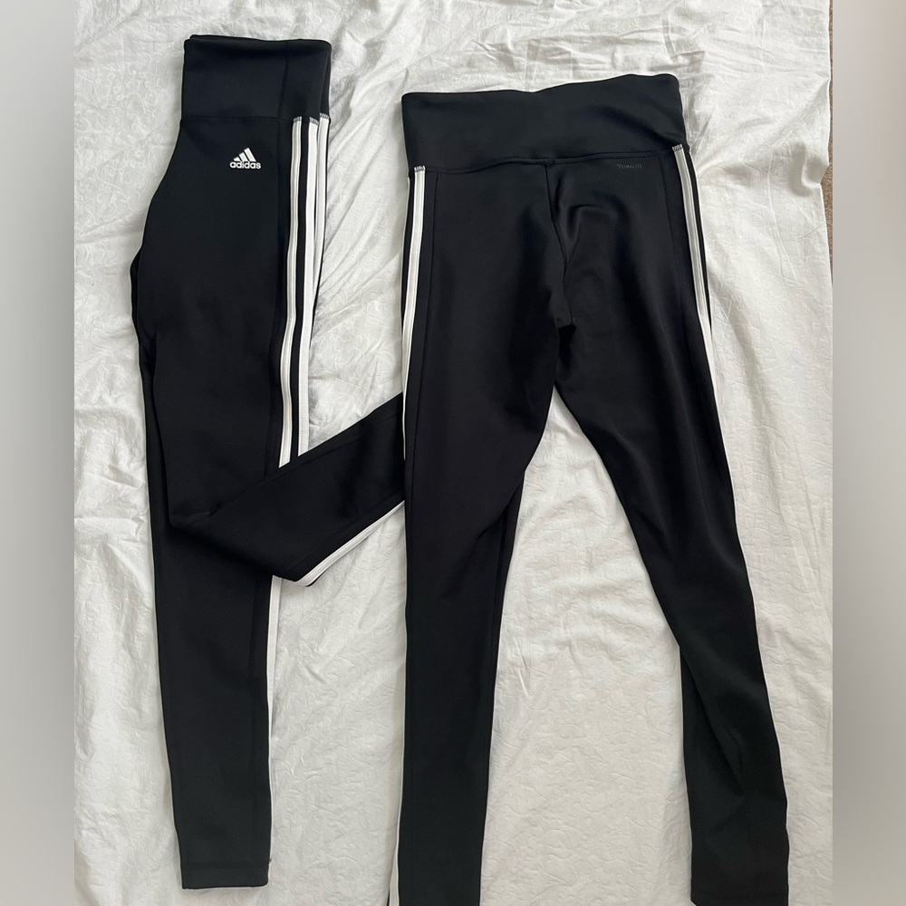 2-pack Adidas black leggings